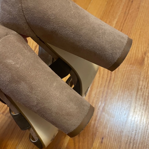 Expression Suede Brown Heels - Picture 4 of 6